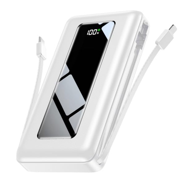 Image of Moihosso Portable Charger Power Bank 50000mAh with Built-in Cables