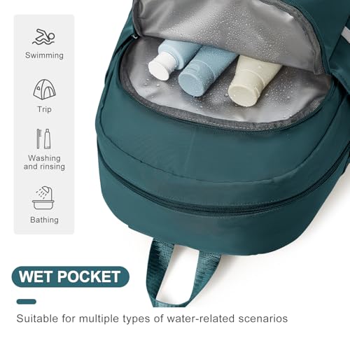 coofay Gym Backpack for Women Waterproof Backpack with Shoe Compartment Lightweight Travel Backpacks Workout Sports Backpacks Large Gym Bag