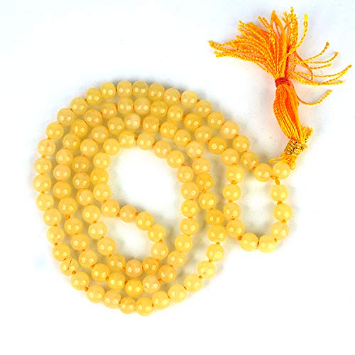 Image of Reiki Crystal Products Natural Reiki Feng-Shui Mala Necklace 6 mm Crystal Stone 108 Bead Jaap Mala for Men and Women