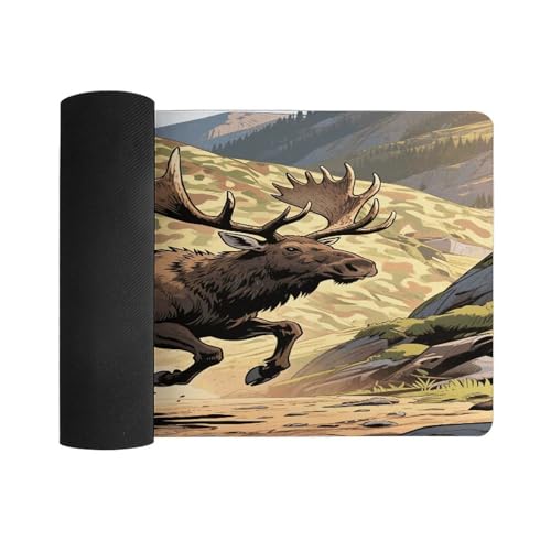 Hunting Camo Deer Desk Mat Large Rubber Mouse Pad miniatura 3
