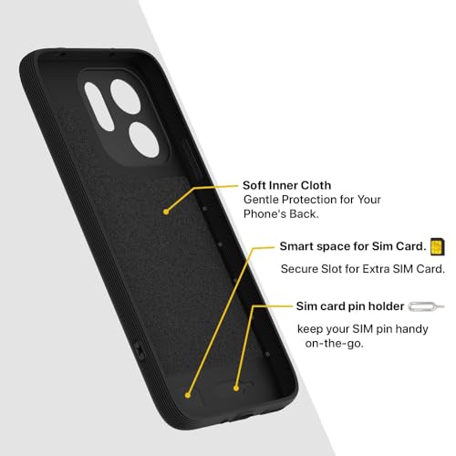 Image of Shockproof Case Compatible with Vivo V70 5G / V70 Elite 5G | Full Camera Protection | TPU Flexible Back Cover for Vivo V70 5G / V70 Elite 5G (Matte Black)