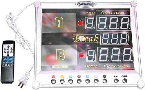 Marcador electrónico para billar y deportes de interior