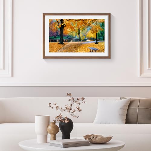 puthiac 13x19 Oak Wood Picture Frame - 13"x19" Poster Frames for Wall, 13x19 Picture Frames for Wall, 13 x 19 Picture Frames, 13 x 19 Frames for Wall(3 Pack, Walnut)
