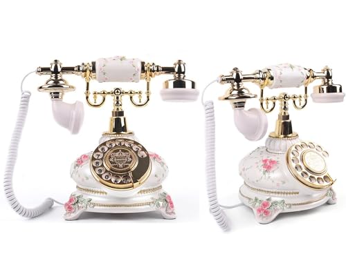 Audio Guest Book Phone Audio GuestBook for Weddings, Classic Audio Messages Guest Book for Parties Weddings Birthdays Rentals Confessions Special Occasions (White Rose)