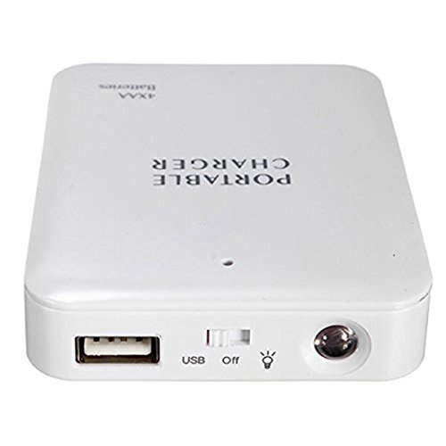 Cargador portátil USB Power Bank cargador de batería externo, caja de alimentación, cargador de emergencia 4X AA para teléfonos inteligentes 6plus, tabletas, reproductores de MP3 y P