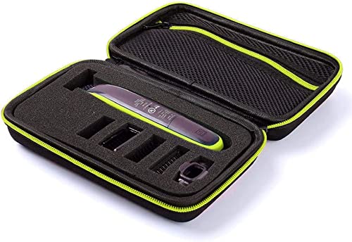 Image of M.G.R.J Portable Carrying Case Cover for Philips Norelco OneBlade Electric Trimmer Shaver QP2520 /90,QP2520 /70, QP2520, QP2530, QP2620, QP2630 (Hard|EVA|Black)