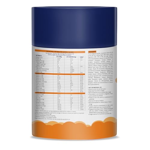 Image of Gritzo SuperMilk Growth+ (Formerly Height+) (13+y Girls) (Double Chocolate, 800g) with Super Gummies (Natural Orange Flavour, 30 Gummies) | Pack of 2