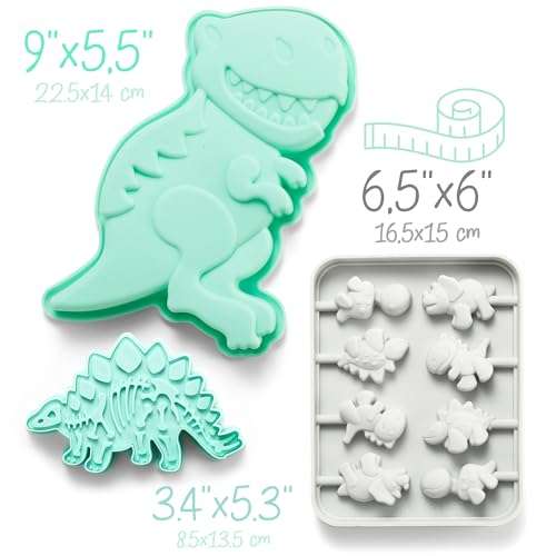 GET FRESH Dinosaur Baking Cooking Tool Set for Kids - Image 3