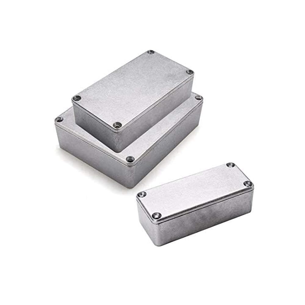 SUPERTOOL Diecast Aluminium, Waterproof Electronics Project Enclosure Box for External Enclosure Power, Outdoor (1Pcs-1590C 120 x 94 x 56mm)