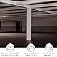 Dreamzie Bett 140x200 mit Lattenrost aus Metall - Bettgestell 140x200 für Matratze, Höche 25 cm - Robust, Leichte Montage, Umfangreicher Stauraum - Weiß Lattenrost