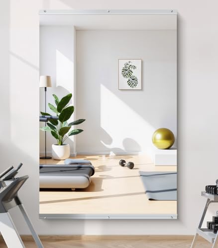 InfiniGlass Home Gym Mirror Wall Mounted 60x40 Inch 1PCS Full Length Mirror