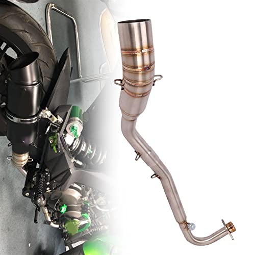 Tube de liaison d'échappement 51mm en acier durable pour Kawasaki Z125 Pro 2017 2018