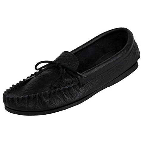 GORDON ' MOCCASIN SLIPPER - Black - size M10 Cover