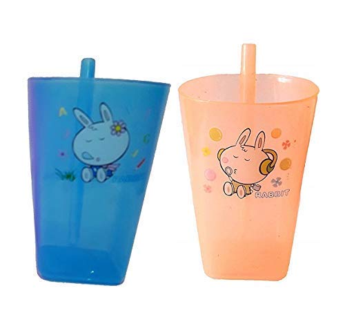Aatira Summer Use Mini Sipper Glass for Kids Use Sipper Glass with Straw for Kid Accessories Sippers for Infants
