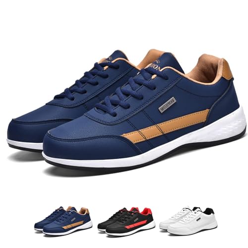 ILESTDG OrthoX - Ergonomische Schmerzlindernde Komfortschuhe - Unisex Leichte Atmungsaktive Laufschuhe Reiseschuhe rutschfest Bergschuhe (8001Dunkelblau,43 EU)