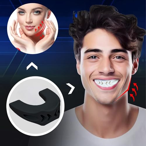 DXIA Kiefertrainer, 3er-Packung Trainingsgerät für den Kiefer, Kiefertrainer Meißel Ihre Kieferlinie, Silikon Kiefertrainer, Kiefertrainer Gesicht, Kiefer Exerciser für Männer und Frauen