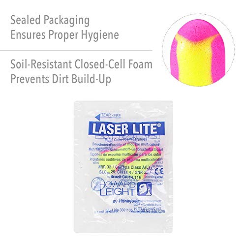 Howard Leight R-01204 Laser Lite High Visibility Disposable Foam Earplugs thumb #4