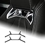 AIRSPEED Car Seat Head Rest Accent Sticker Carbon Fiber Auto Headrest Interior Trim Cover for Toyota Supra GR A90 A91 MK5 2019-2022, Black