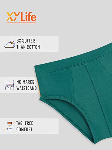 Image of XY Life Scribbles Modal Briefs for Boys, Relaxed Fit, Solid