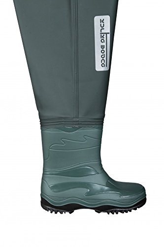 Waders pesca petto trampolieri stivale scafandro