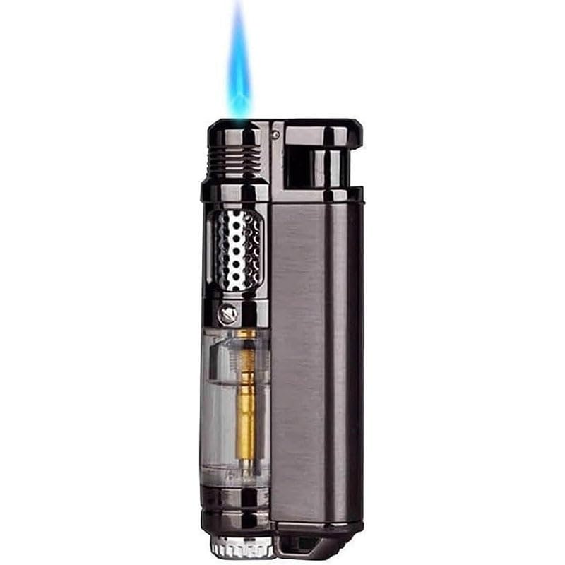 Encendedor Recargable a Butano con Llama Ajustable Negro