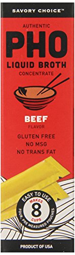 Savory Choice Pho Liquid Broth Concentrate, Beef, 2.2 Ounce (Pack of 12)