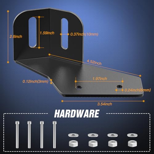 Image of Nilight Light Bar Mounting Brackets for 42-45 Inch LED Bars UTV Roof Upper Windshield Compatible with Can-am Maverick X3 MAX All Models 2017 2018 2019 2020 2021 2022 2023 2024