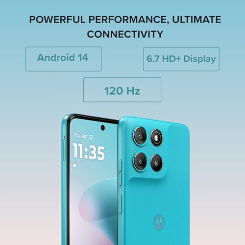 Image of Moto g67 Power 5G (Pantone Curacao Blue, 128 GB) (8 GB RAM)