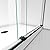 DreamLine Dexterity 44-48 inch W x 76 inch H Frameless Bypass Shower Door in Matte Black