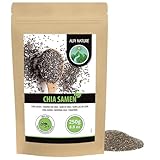 Alpi Nature Chiasamen 250g, Chia Samen, schwarze Chiasamen für Smoothies, Joghurt, Müsli, Pudding