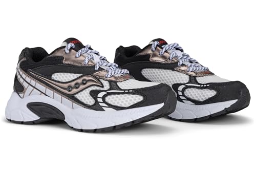 Saucony ���j-�q���p �{���g 1000 (���g���r�b�O�L�b�h) �X�j�[�J�[, �u���b�N/�z���C�g, 5 Wide Big Kid