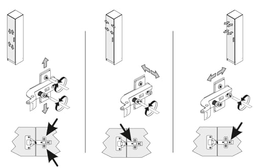 HABITMOBEL Armario Despensero escobero Auxiliar de Madera de 1 Puerta Blanco - imagen 6