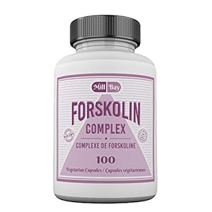 Mill Bay Forskolin Extract (Made in Canada) – 100 Capsules – 500mg Supplement for Men & Women – Helps Maintain Cardiovascular Health