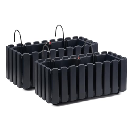 Tymar Blumenkasten mit Halterungen landhausstil, Balkonkasten...