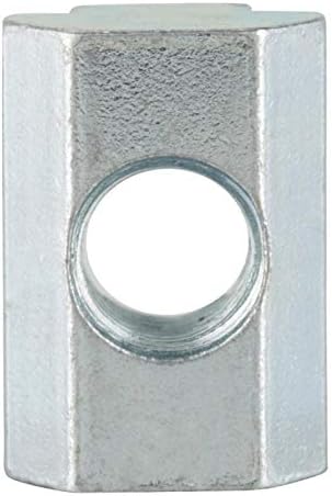 20Pcs M6 M8 T-Slot Sliding Nut Zinc Plated Carbon Steel Hammer Head Square Nut 40 Type Aluminum Profile Nut Fastener Hardware - (Size: M6)