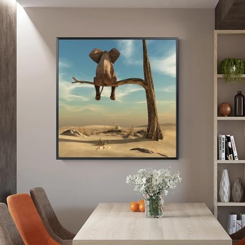 Image animal petit éléphant pour une ambiance poétique en chambre d'enfants