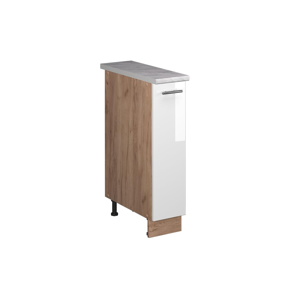 Vicco Pharmacy cabinet Fame-Line, White High Gloss/Goldkraft oak, 20 cm — image 1
