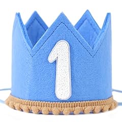 Blue 1st Birthday Crown