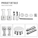 Wall Hung Toilet Fixing Bolts Repair Screws Accessories Toilet Bowl Accessory Connector Tool Fittings Fixing Kits For Bathroom(White)