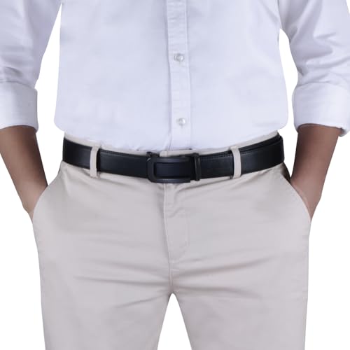 Image of Labnoft Men's PU Leather Auto-lock Belt