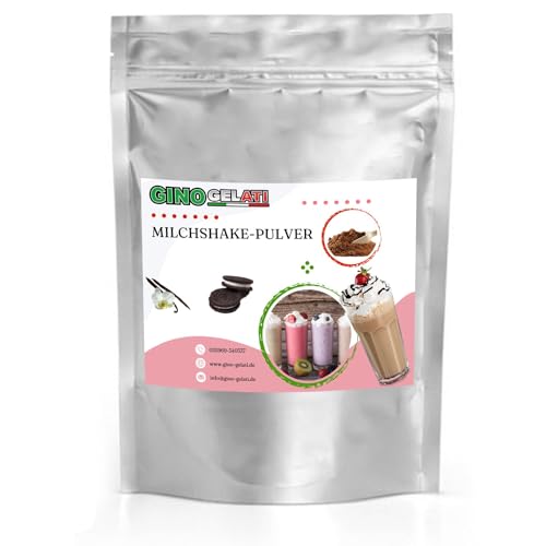 Gino Gelati Vanille Milchshake Pulver, schnelle und einfache Zubereitung, verschiedene Sorten verfügbar, natürliche Aromen, für Gastronomie und private Küche geeignet (10 Kg, Vanille Schoko)