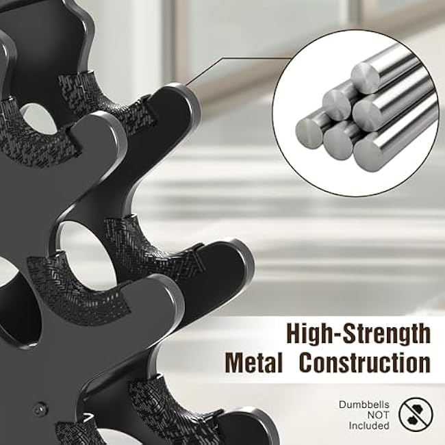 Weight Stand Home Gym Dumbbell Storage Weight Tree Holder (No Dumbbells Rack Only)