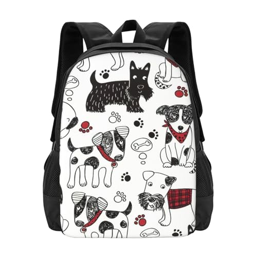 Sac à dos décontracté imperméable avec poches ergonomiques pour ordinateur et classeurs
