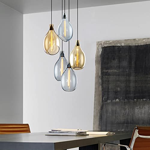 Pendentif verre E14 Nordique HNVBDOPAE pour éclairage de restaurant - 5