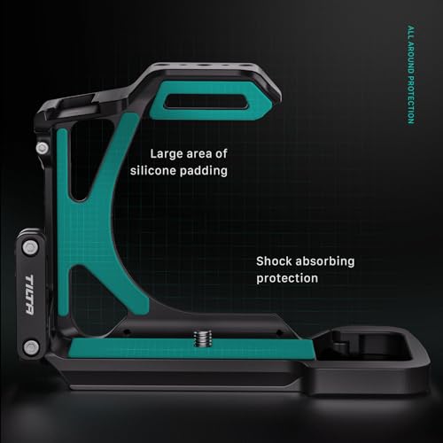 Image of Tilta Half Cage Lightweight Kit Compatible with Sony a7R V, with Mount Accessories via NATO, Cold Shoe and 1 /4 inch-20 Threads with Locating Pins | TA-T46-A (Black)