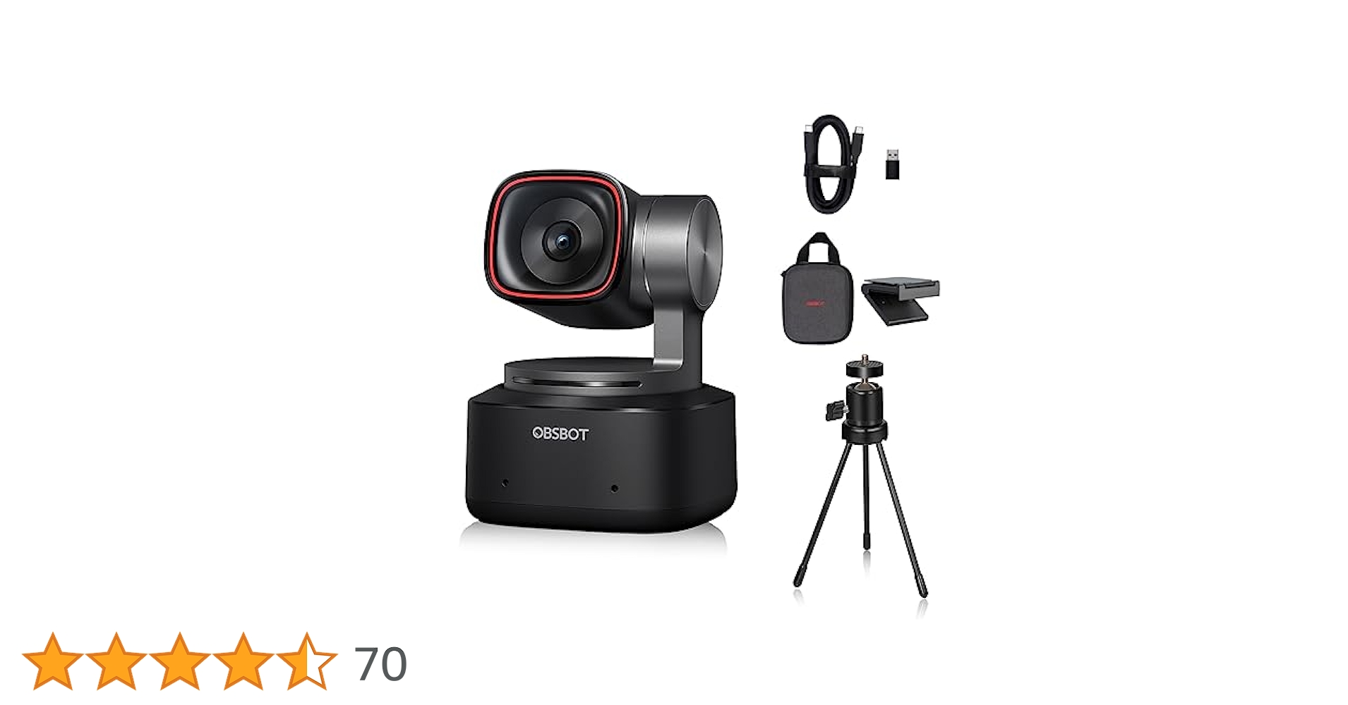 Amazon.co.jp: OBSBOT Tiny 2 AI搭載PTZ 4K ウェブカメラ 1/1.5
