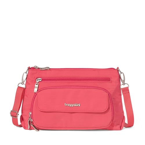 Image of Baggallini Original Everyday 11x7.5 Crossbody Bags Rfid Protected Lightweight Nylon Zippered Travel Purse