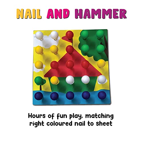 Wonderhood-Hammer-and-peg-Toy-for-2-Year-Old-Boy-Girl-Toddler-Child-STEM-Motor-Skill-Kids-Early-Development-Pretend-Play-Toy-Fun-Learning-Educational-Game-Multicolor