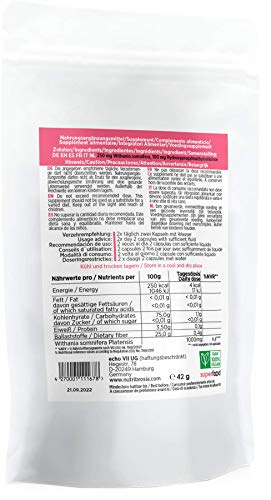 Ashwaghanda 120 capsules superfood raw organic Adaptogen vegan Ayurveda Yoga Stress - Image 3