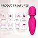 Mini Massager,Small Cordless Handheld Massager with 10 Quiet Vibration Modes, Personal Rechargeable Massager for Neck Shoulder Back Body